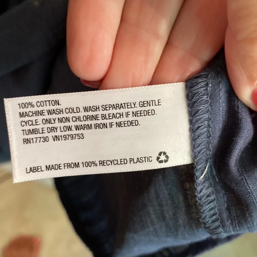 Universal Thread blue pheasant style crepe sun dress with fun top/strap … - Picture 7 of 9